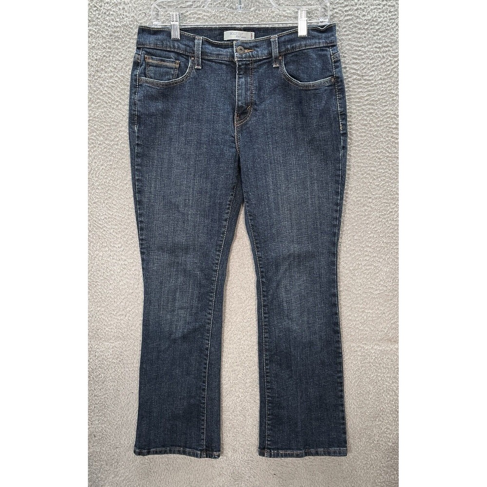 Levis 515 Jeans Womens 10 S/C Blue Denim Boot Cut Embellished Western Rockabilly